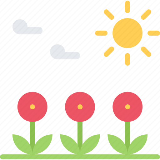 Flower, sun, cloud, nature, landscape icon - Download on Iconfinder