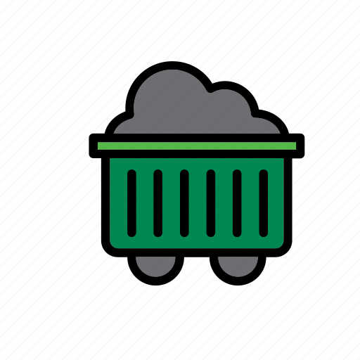 Natural, nature, world, cart, coal, mine, wagon icon - Download on Iconfinder