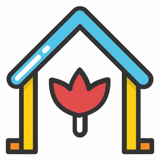 Agricultural house, country house, eco house, farm house, greenhouse icon - Download on Iconfinder