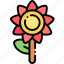 sunflower, flower, plant, bloom, floral, nature 