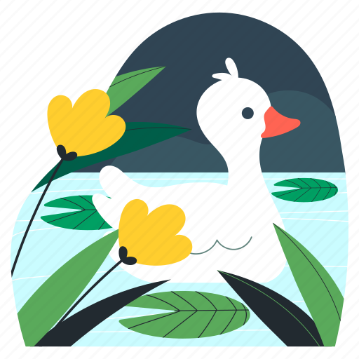 Duck illustration - Download on Iconfinder on Iconfinder