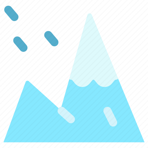 Nature, weather, atmosphere, glacier, mountain, hill, ice icon - Download on Iconfinder