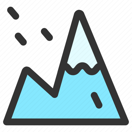 Nature, weather, atmosphere, glacier, mountain, hill, ice icon - Download on Iconfinder