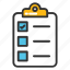 agenda list, checklist, clipboard, documents, list, paper, plan list 