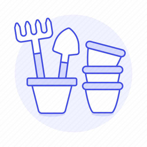 Equipment, garden, gardening, nature, plant, pots, rake icon - Download on Iconfinder