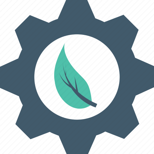 Cog, ecology, leaf, nature, recycling icon - Download on Iconfinder