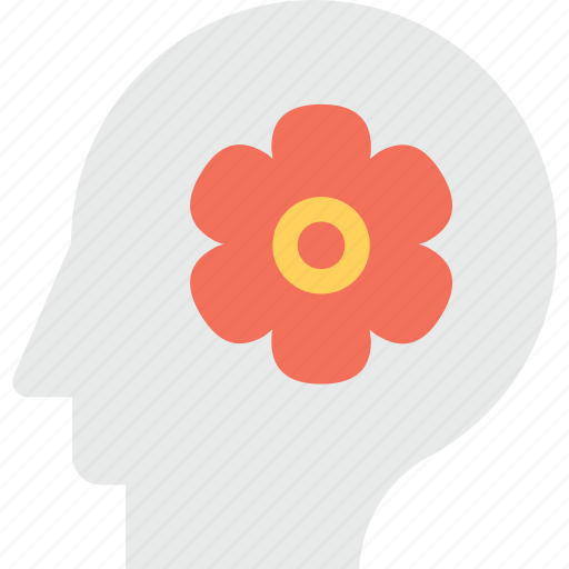 Flower, head, mind, nature, think green icon - Download on Iconfinder
