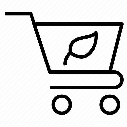 Cart, shopping, leaf, ecology icon - Download on Iconfinder