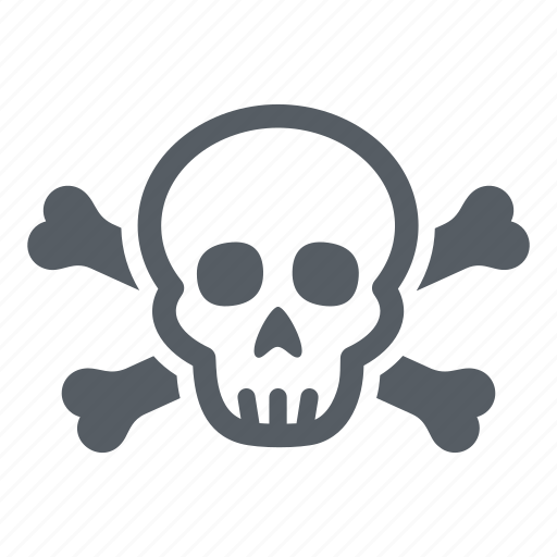 Crossbones, danger, deadly, pirate, skeleton, skull icon - Download on Iconfinder