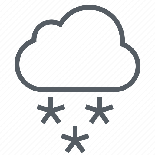 Cloud, forecast, snow, snowfall, weather icon - Download on Iconfinder