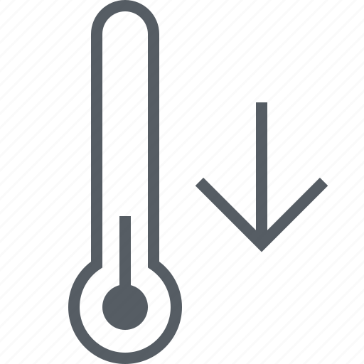 Celsius, cold, falling, temperature, thermometer, weather icon - Download on Iconfinder