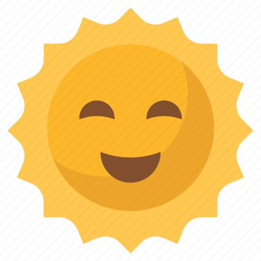 Sun, smiley, emoji, emotion, sun smile, sun emoji icon - Download on Iconfinder