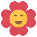 emoji, flower emoji, smile, smiley, happy, emotion 