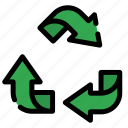 recycle, ecology, environment, arrow, recycling, green, nature, sign