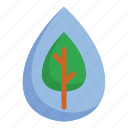 clean water, drop, water drop, growing, nature, ecology, tree