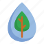 clean water, drop, water drop, growing, nature, ecology, tree 