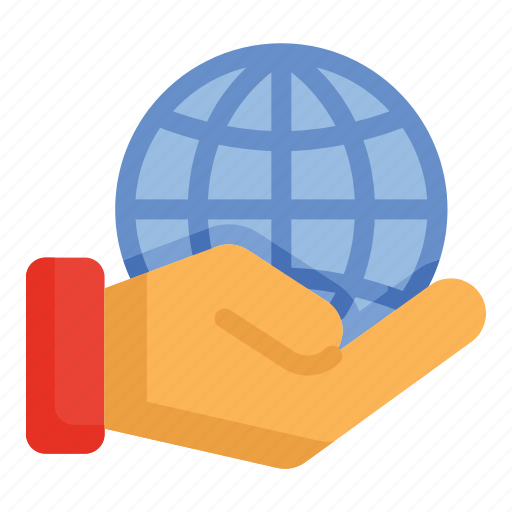 Earth, ecology, hand, worldwide, environment, global, world icon - Download on Iconfinder