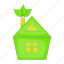 cartoon, eco, ecology, green, home, house, sign 