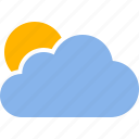 cloud, cloudy, forecast, partly, sun, sunny, weather