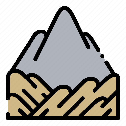 Mountain, rock, stone, landscape icon - Download on Iconfinder