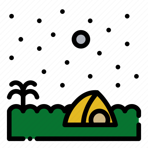 Landscape, sky, skyline, moon, night, stars icon - Download on Iconfinder