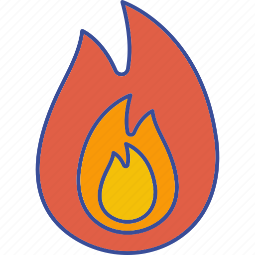 Fire, flame, bonfire, burn, energy, hot icon - Download on Iconfinder