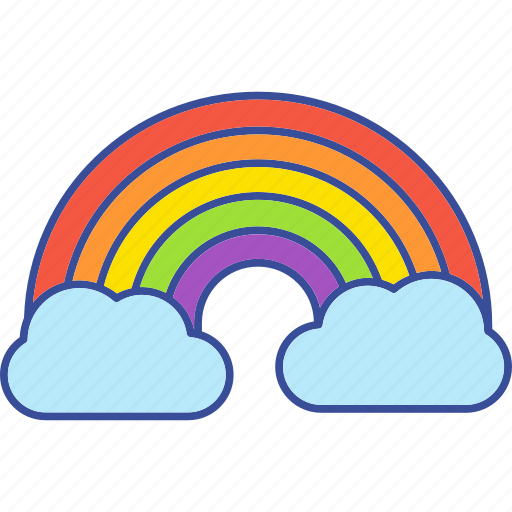Bow, clouds, equality, gay, pride, rain, rainbow icon - Download on Iconfinder