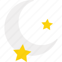 moon, night, weather, star, stars
