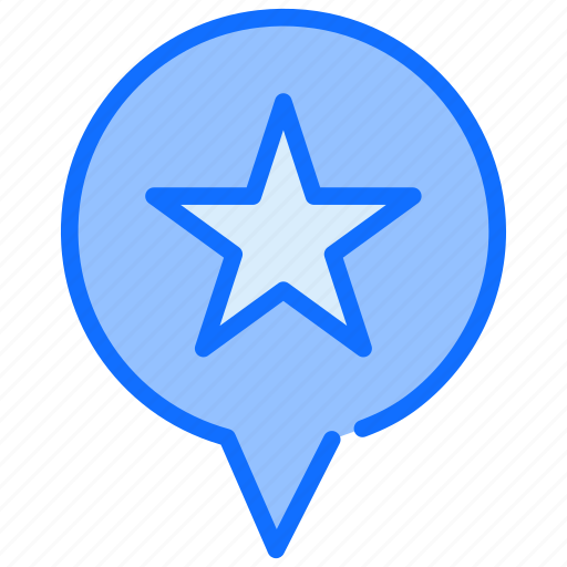 Navigation, pointer, gps, star, marker, pin icon - Download on Iconfinder