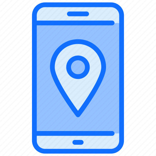 Mobile location, locator, mobile map, marketing icon - Download on Iconfinder