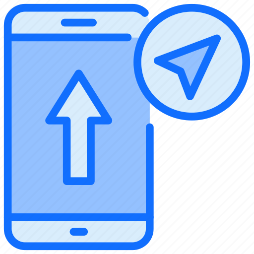 Arrow, mobile, up, navigation, upload icon - Download on Iconfinder