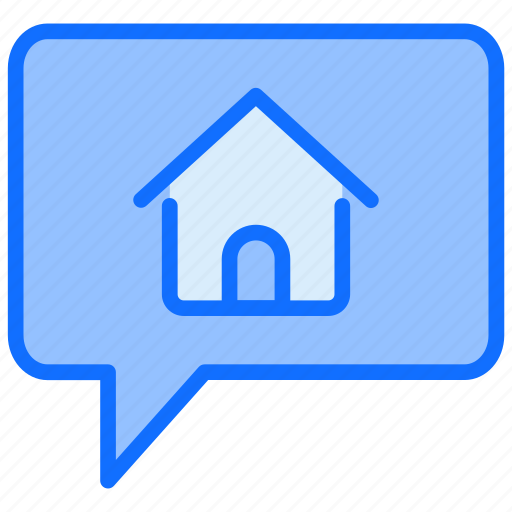 Home, discussion, chat, talk, house icon - Download on Iconfinder