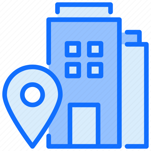 Building, hospital, factory, location, navigation icon - Download on Iconfinder