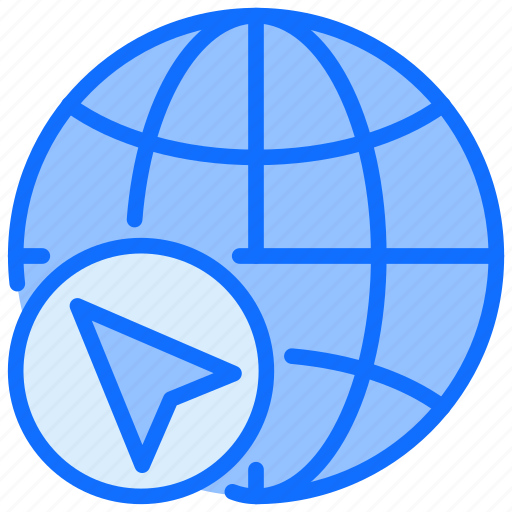 Map, global, world global, arrow, earth icon - Download on Iconfinder