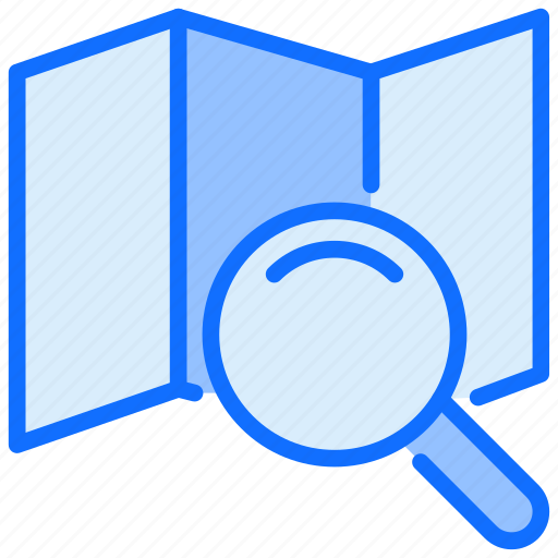 Direction, search, magnifier, locators, map icon - Download on Iconfinder