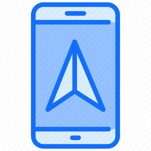 Mobile, smartphone, navigation, gps icon - Download on Iconfinder