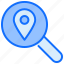 search, magnifier, location, map, pin 