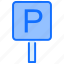 parking, road, sign, navigation 