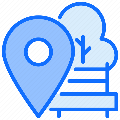 Location, park, tree, navigation icon - Download on Iconfinder