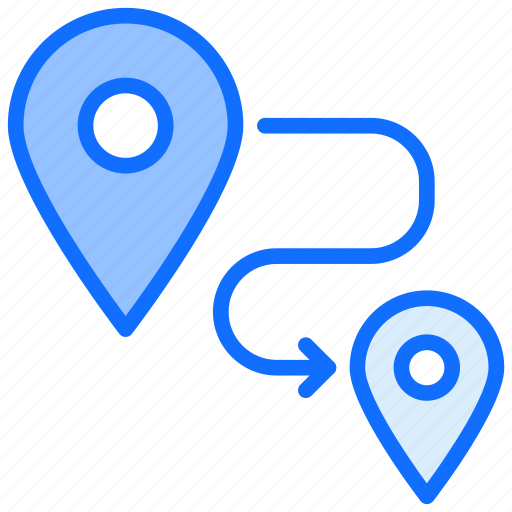 Path, location, destination, route, navigation icon - Download on Iconfinder