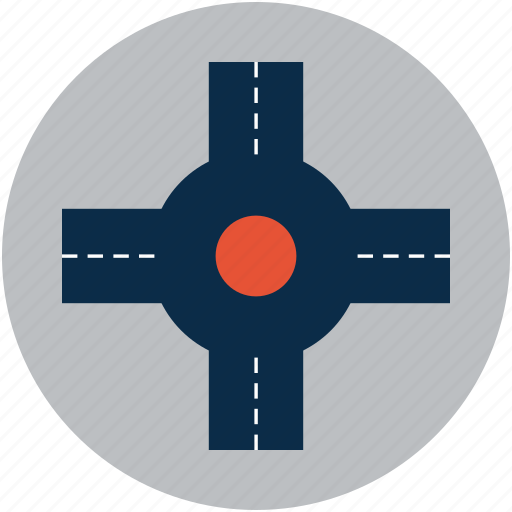 Road travel, streets roundabout icon - Download on Iconfinder