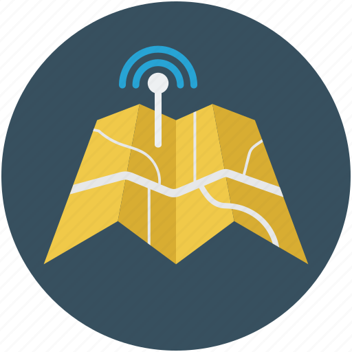 Gps, map, signal, tracking, waypoint icon - Download on Iconfinder