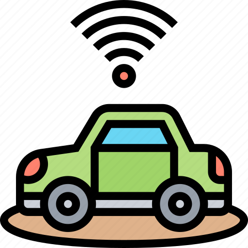 Car, wifi, signal, track, location icon - Download on Iconfinder