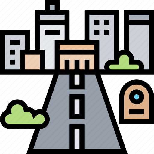Road, street, travel, urban, downtown icon - Download on Iconfinder