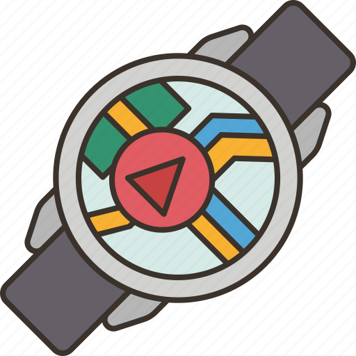 Gps, smartwatch, navigation, application, travel icon - Download on Iconfinder