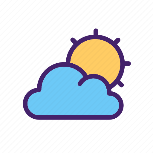 Cloud, day, location, map, navigation, sun, weather icon - Download on Iconfinder