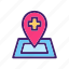 bookmark, favorite, gps, location, map, navigation, pin 