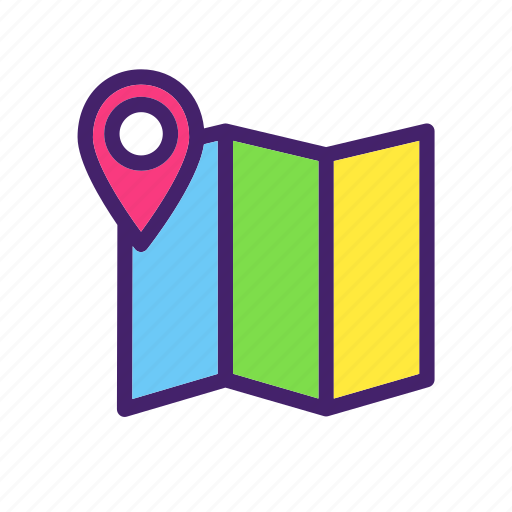 Direction, gps, location, map, navigation, pin icon - Download on Iconfinder