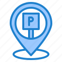 car, location, navigation, park, pin