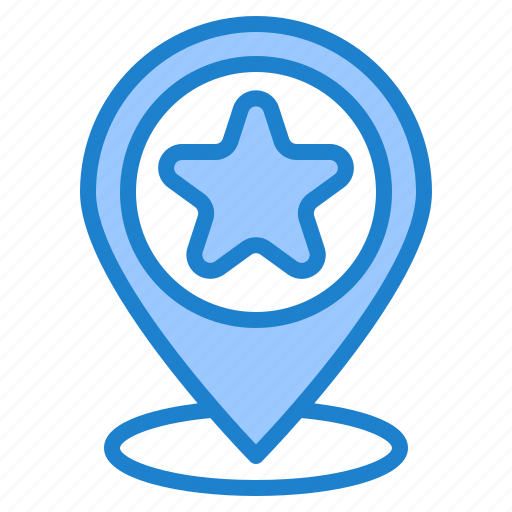 Favorite, location, navigation, pin, star icon - Download on Iconfinder